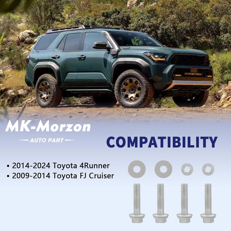 MK-Morzon PT938-00140-AA Skid Plate Mounting Hardware Kit Compatible with 2014-2024 Toyota 4Runner 2009-2014 FJ Cruiser Replaces# PT93800140AA - Image 3